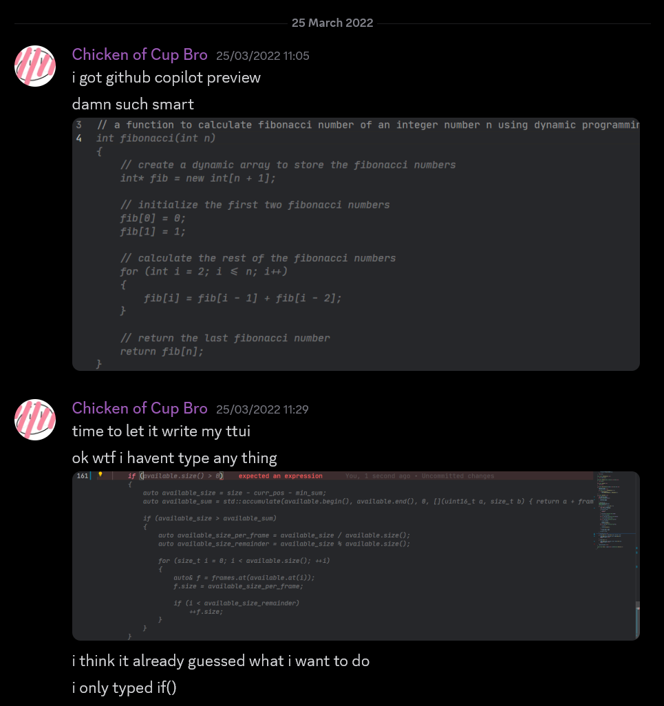My First AI Inline Auto-Completion Reaction
